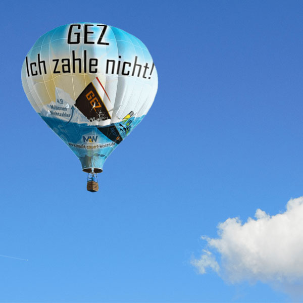 GEZ Ich zahle nicht! (Aufkleber)
