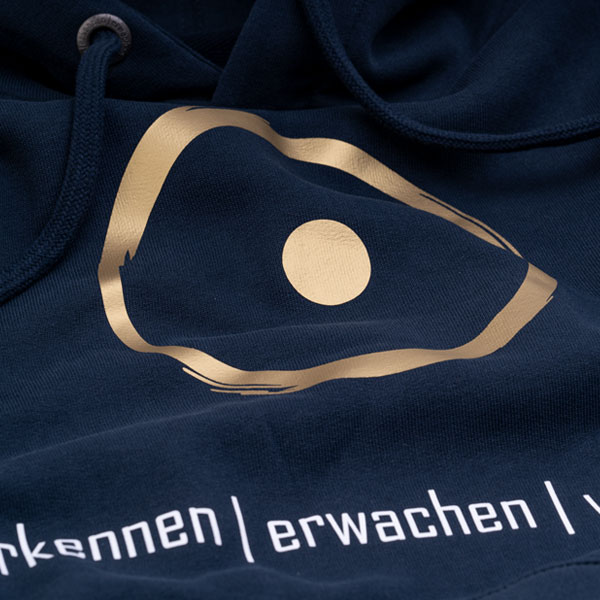 Hoodie im Zeichen der Wahrheit - Blau