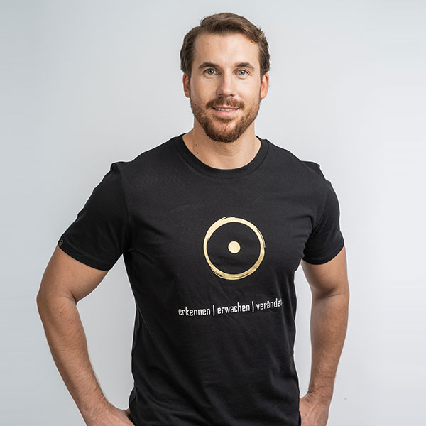 T-Shirt im Zeichen der Wahrheit - Bio-Qualität - Schwarz