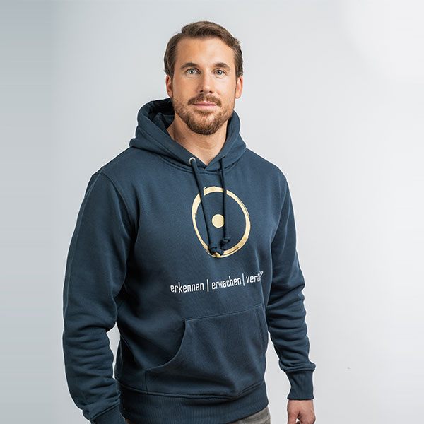 Hoodie im Zeichen der Wahrheit - Blau