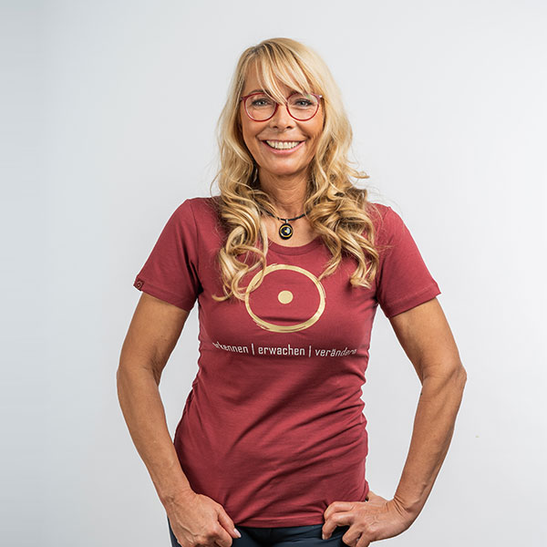 Frauen-T-Shirt im Zeichen der Wahrheit - Bio-Qualität - Rot