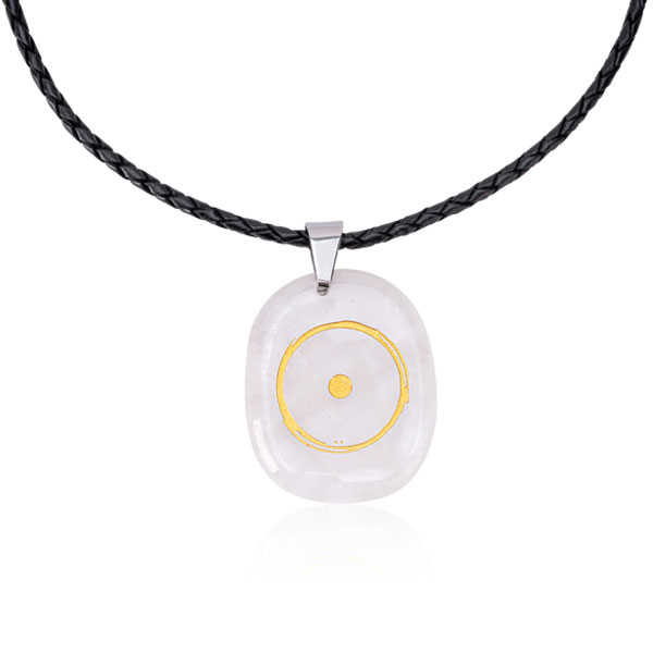 Amulett »Klarer Quarz« mit Halskette