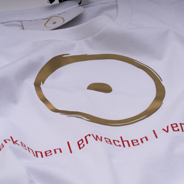 T-Shirt im Zeichen der Wahrheit - Bio-Qualität - Weiß