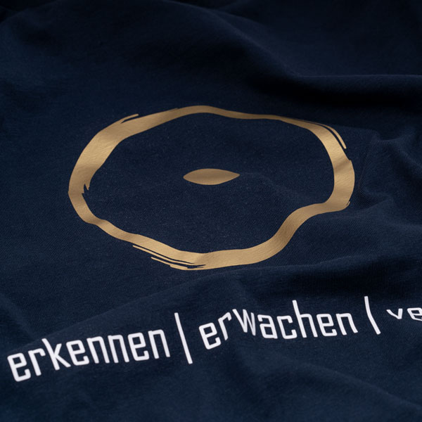 Frauen-T-Shirt im Zeichen der Wahrheit - Bio-Qualität - Blau