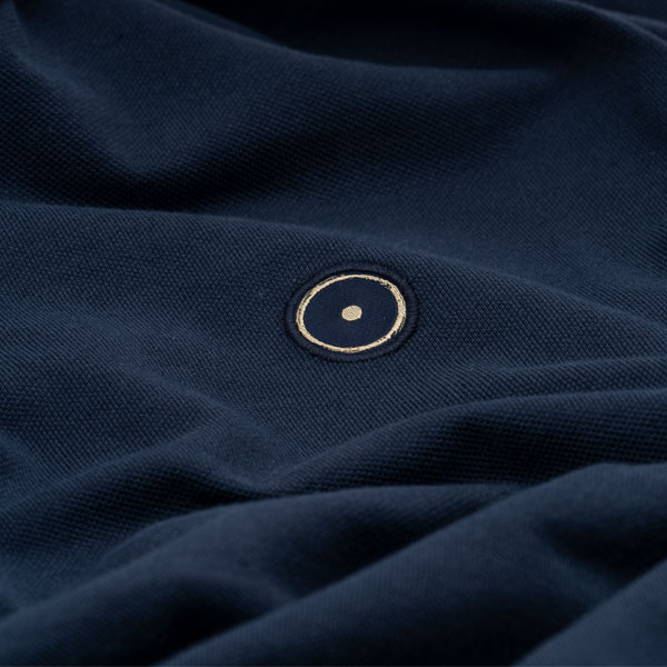 Polo-Shirt mit hochwertiger Stickerei - Blau