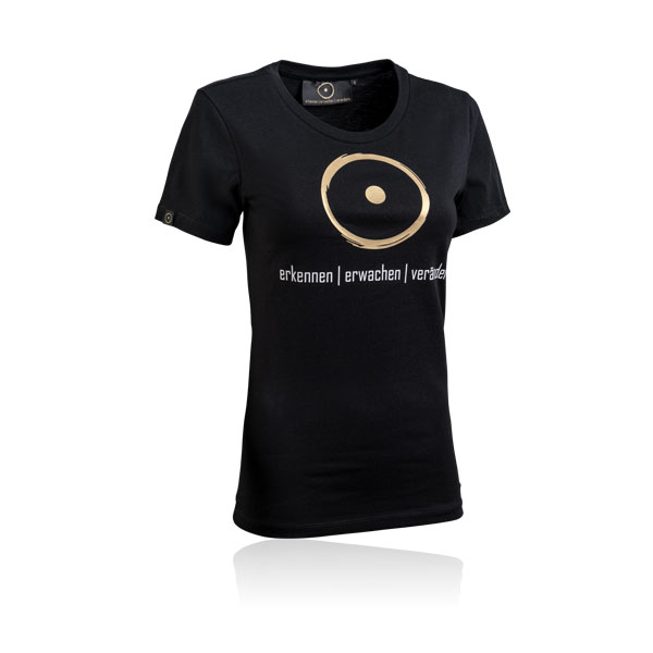 Frauen-T-Shirt im Zeichen der Wahrheit - Bio-Qualität - Schwarz