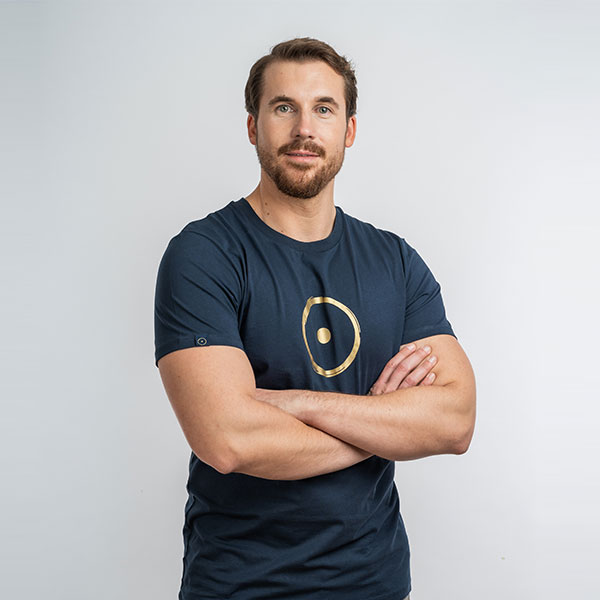 T-Shirt im Zeichen der Wahrheit - Bio-Qualität - Blau